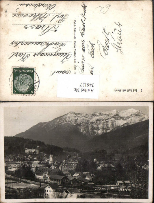 346137,Bad Ischl Teilansicht m. Zimnitz Bergkulisse
