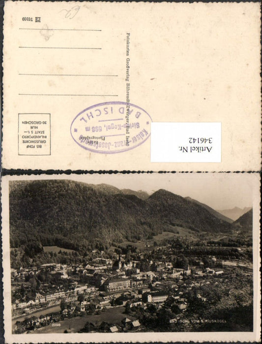 346142,Bad Ischl Totale vom Siriuskogel