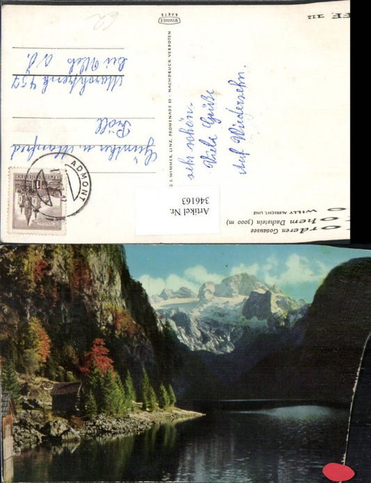 346163,Vorderer Gosausee See b. Gosau m. Hohem Dachstein Bergkulisse