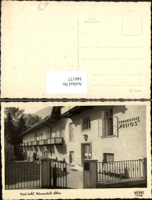 346177,Bad Ischl Kuranstalt Helios pub F. E. Brandt 12538