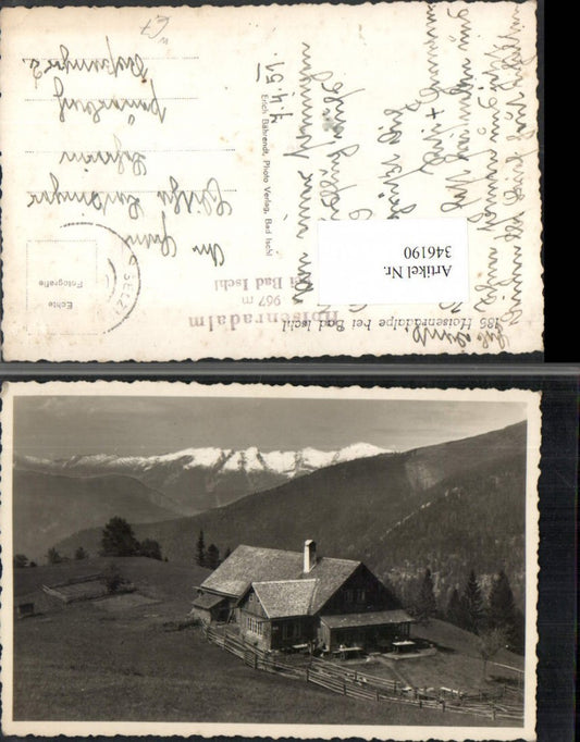 346190,Hoisenradalpe Almhütte b. Bad Ischl Bergkulisse
