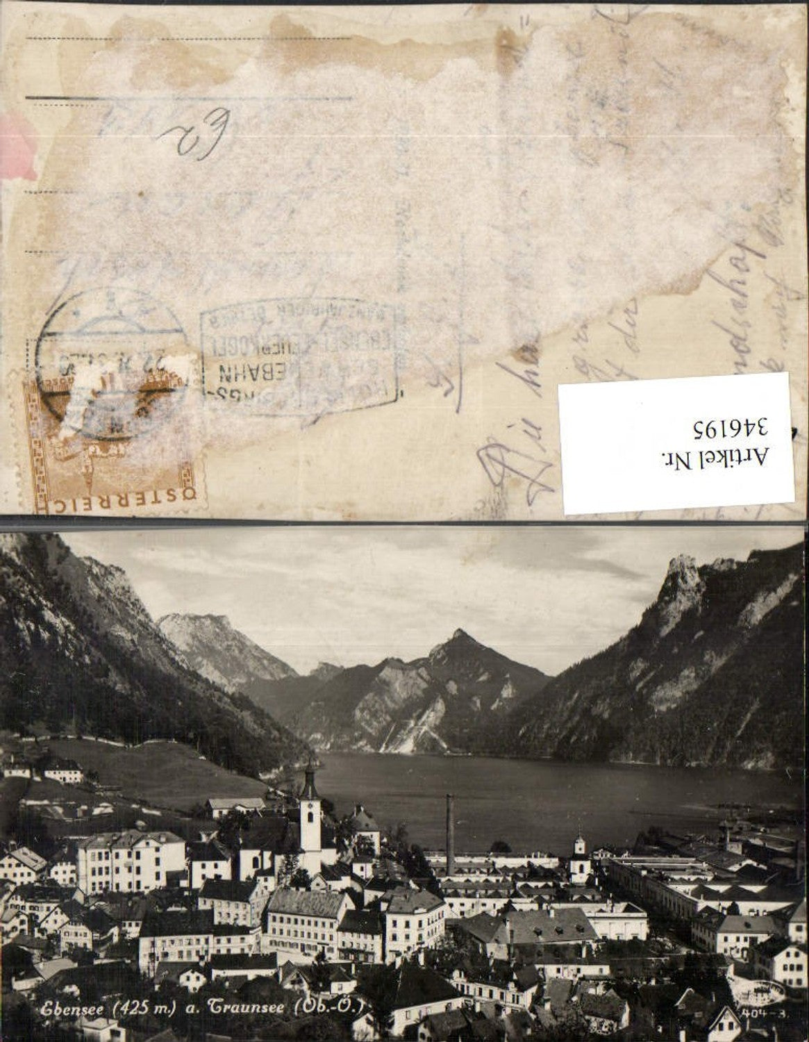 346195,Ebensee am Traunsee Totale Bergkulisse