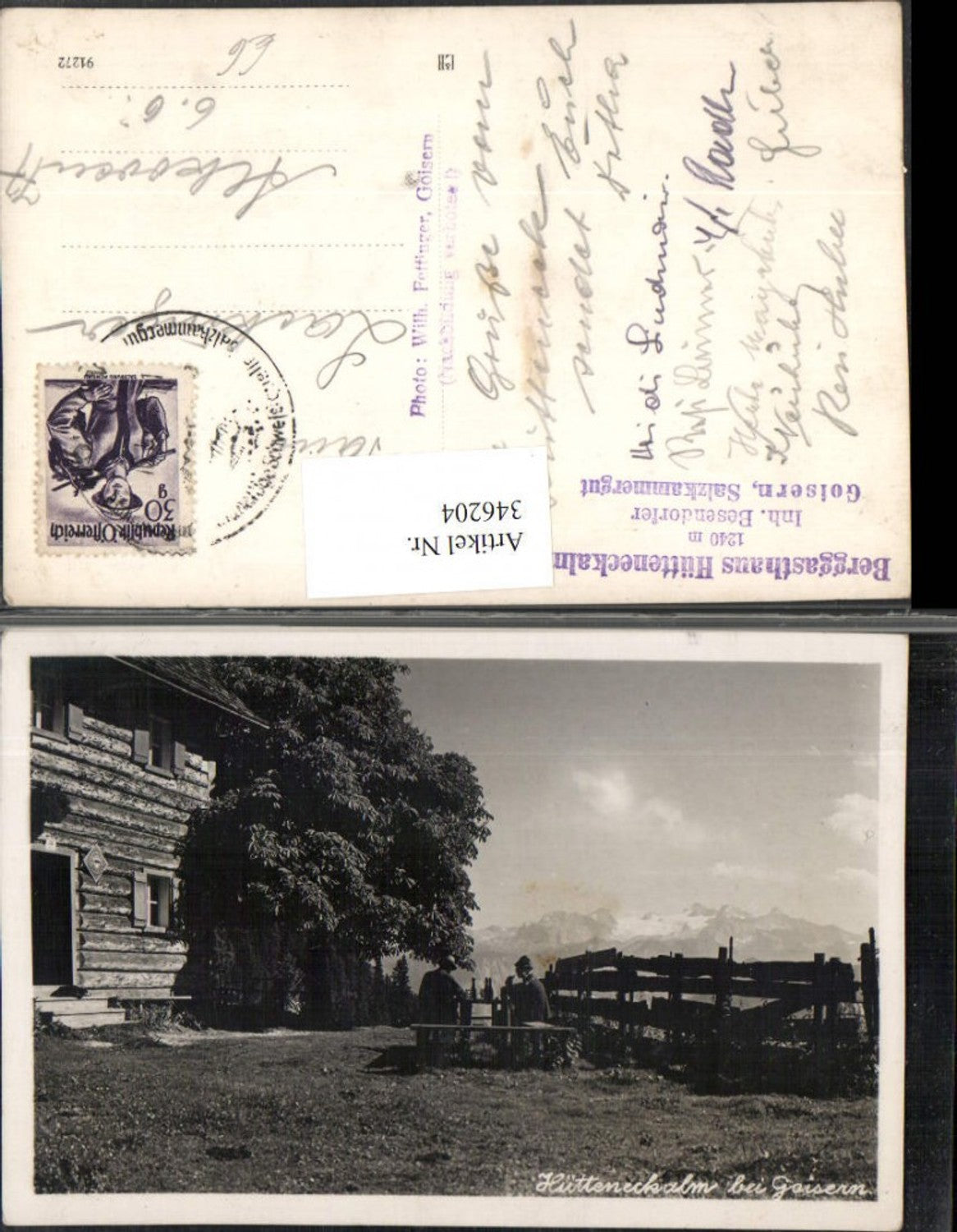 346204,Hütteneckalm b. Goisern Bergkulisse