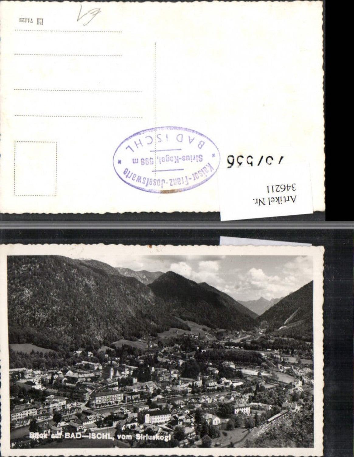 346211,Bad Ischl Totale vom Siriuskogl Bergkulisse