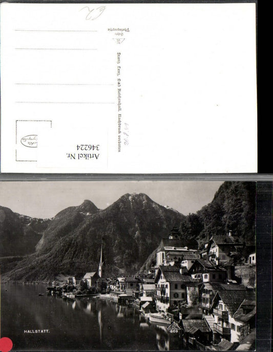 346224,Hallstatt Teilansicht Kirche Bergkulisse