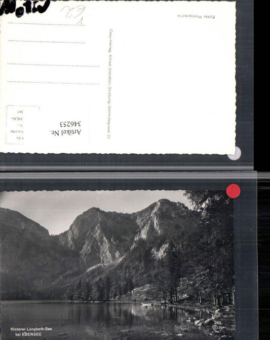 346253,Hinterer Lanbathsee See b. Ebensee Bergkulisse pub Cosy 285