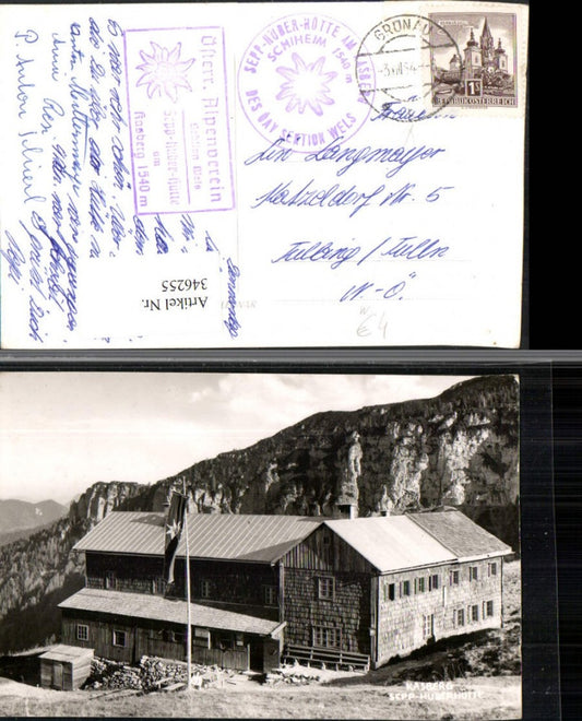 346255,Kasberg Sepp-Huberhütte Berghütte b. Grünau Bergkulisse