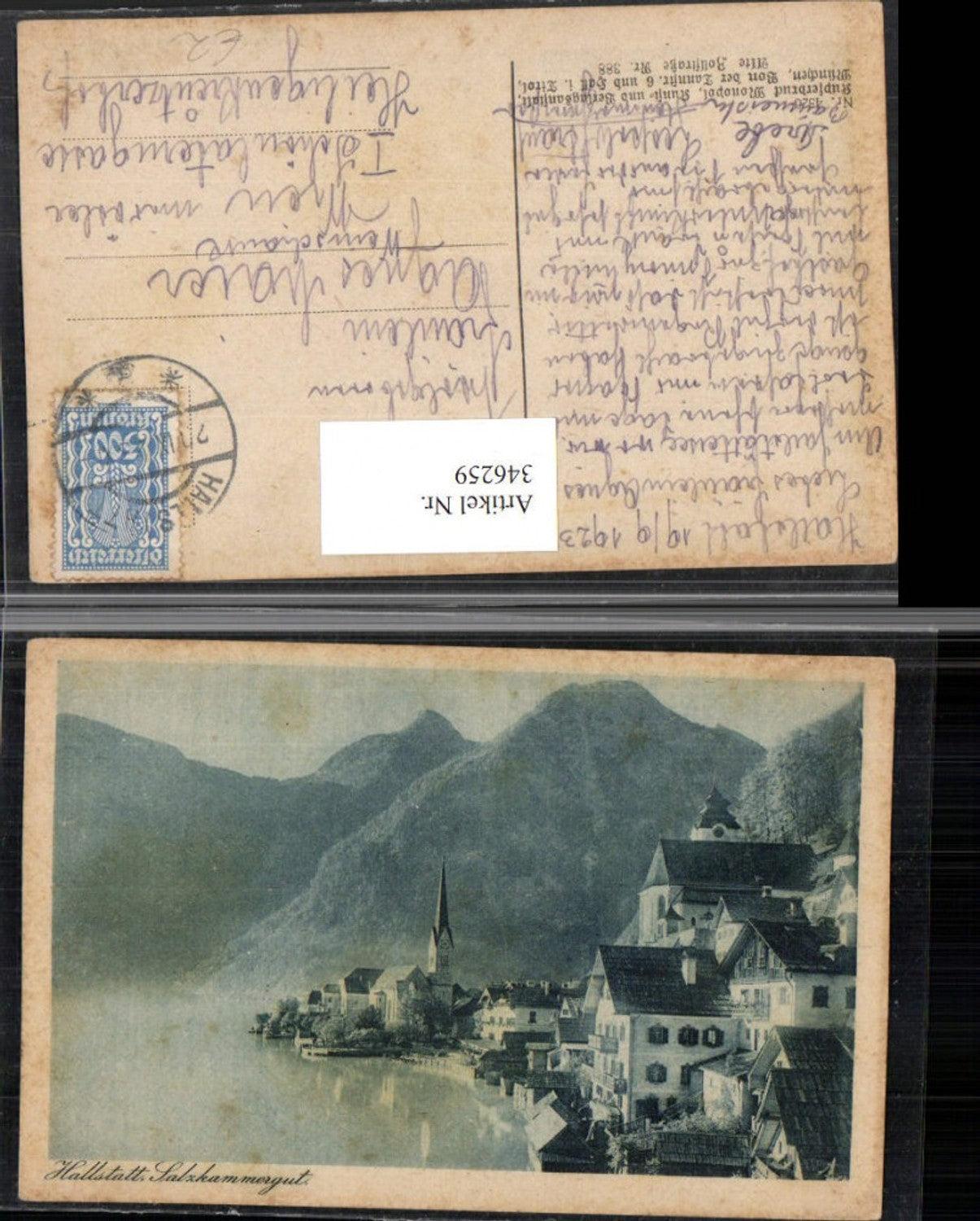 346259,Hallstatt Teilansicht Kirche Bergkulisse