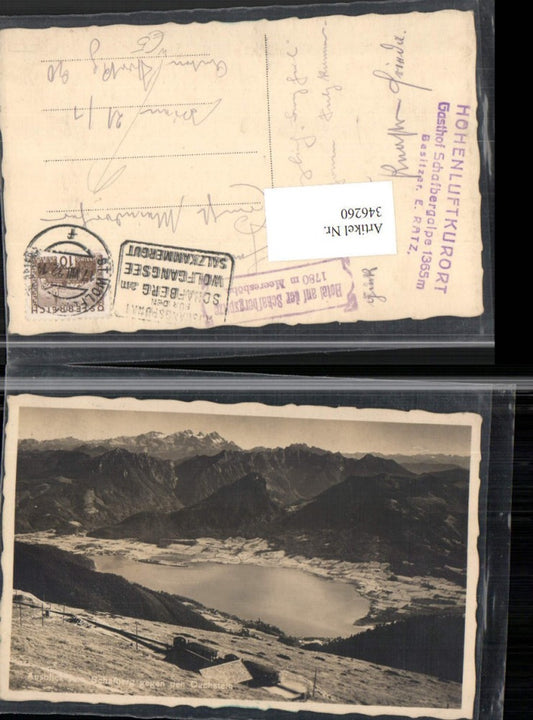 346260,Ausblick vom Schafberg b. St. Wolfgang geg. Dachstein Bergkulisse