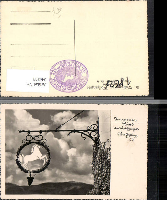 346265,St. Wolfgang am Wolfgangsee Zum Weißen Rössl Pferd pub Foto Gastberger 54