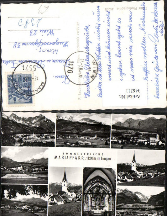 346311,Mariapfarr im Lungau Totale Kirche Innenansicht Mehrbildkarte