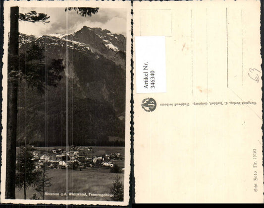 346340,Abtenau Totale geg. Wieswand Bergkulisse