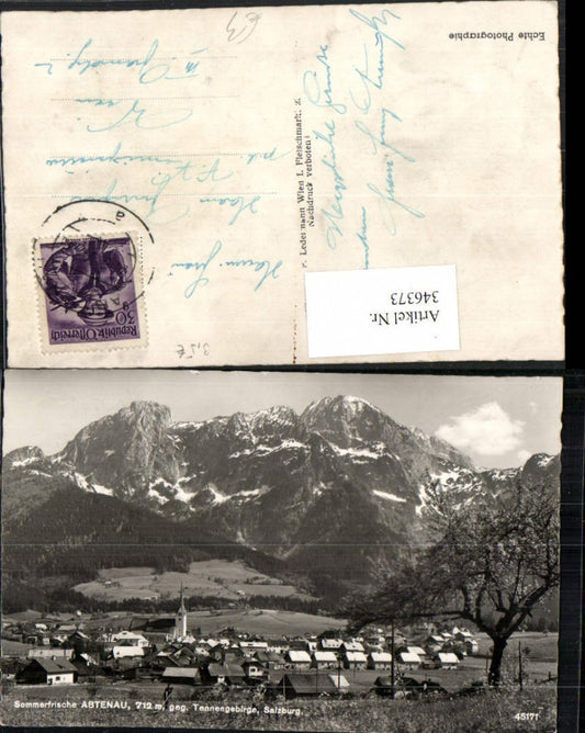 346373,Abtenau Totale geg. Tennengebirge Bergkulisse