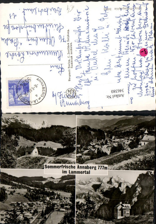 346380,Annaberg im Lammertal Totale Kapelle Mehrbildkarte