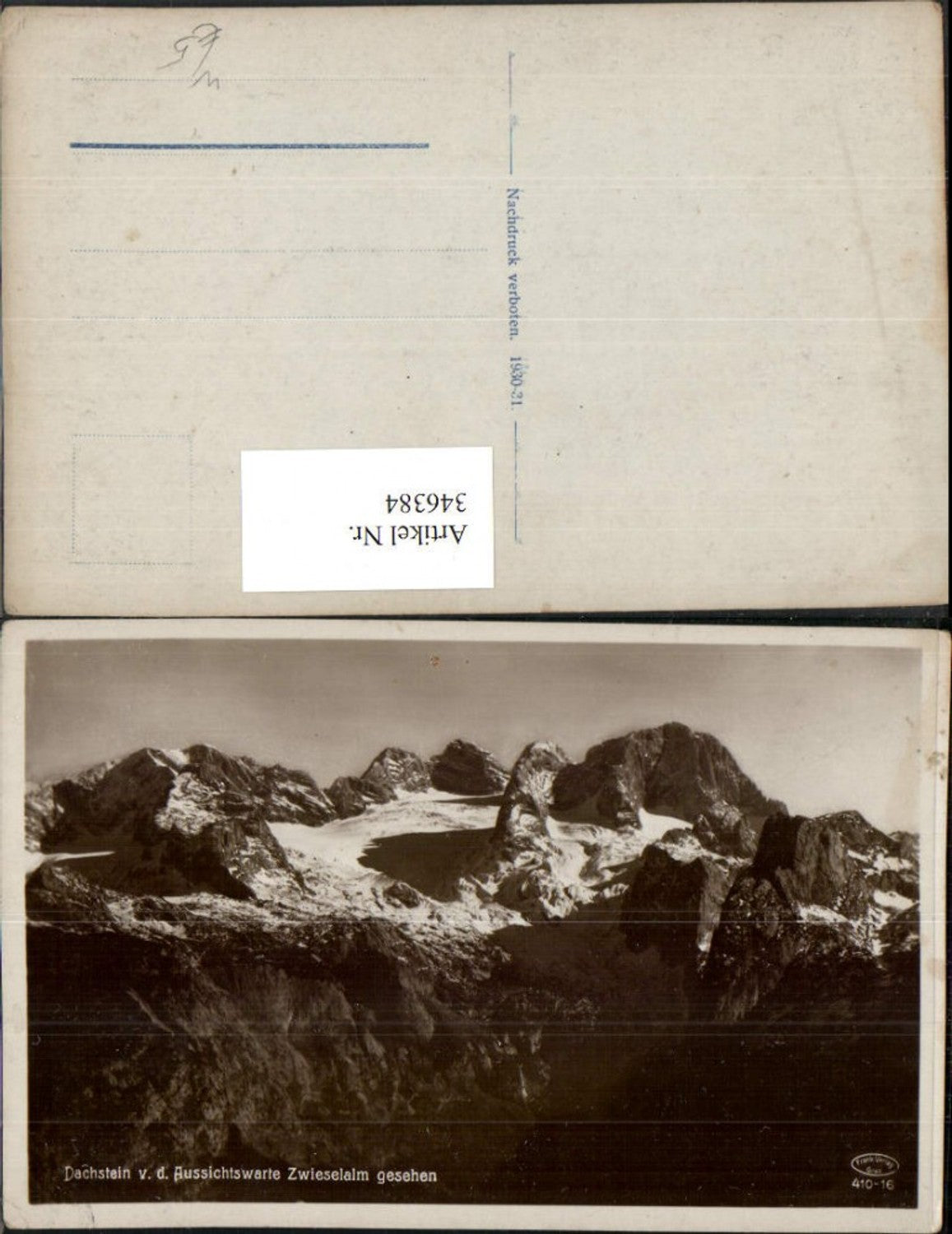 346384,Dachstein von d. Aussichtswarte Zwieselalm b. Abtenau Bergkulisse