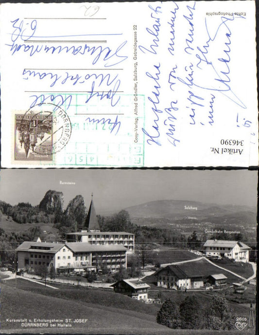 346390,Dürrnberg b. Hallein Kuranstalt u. Erholungsheim St. Josef pub Cosy 2605