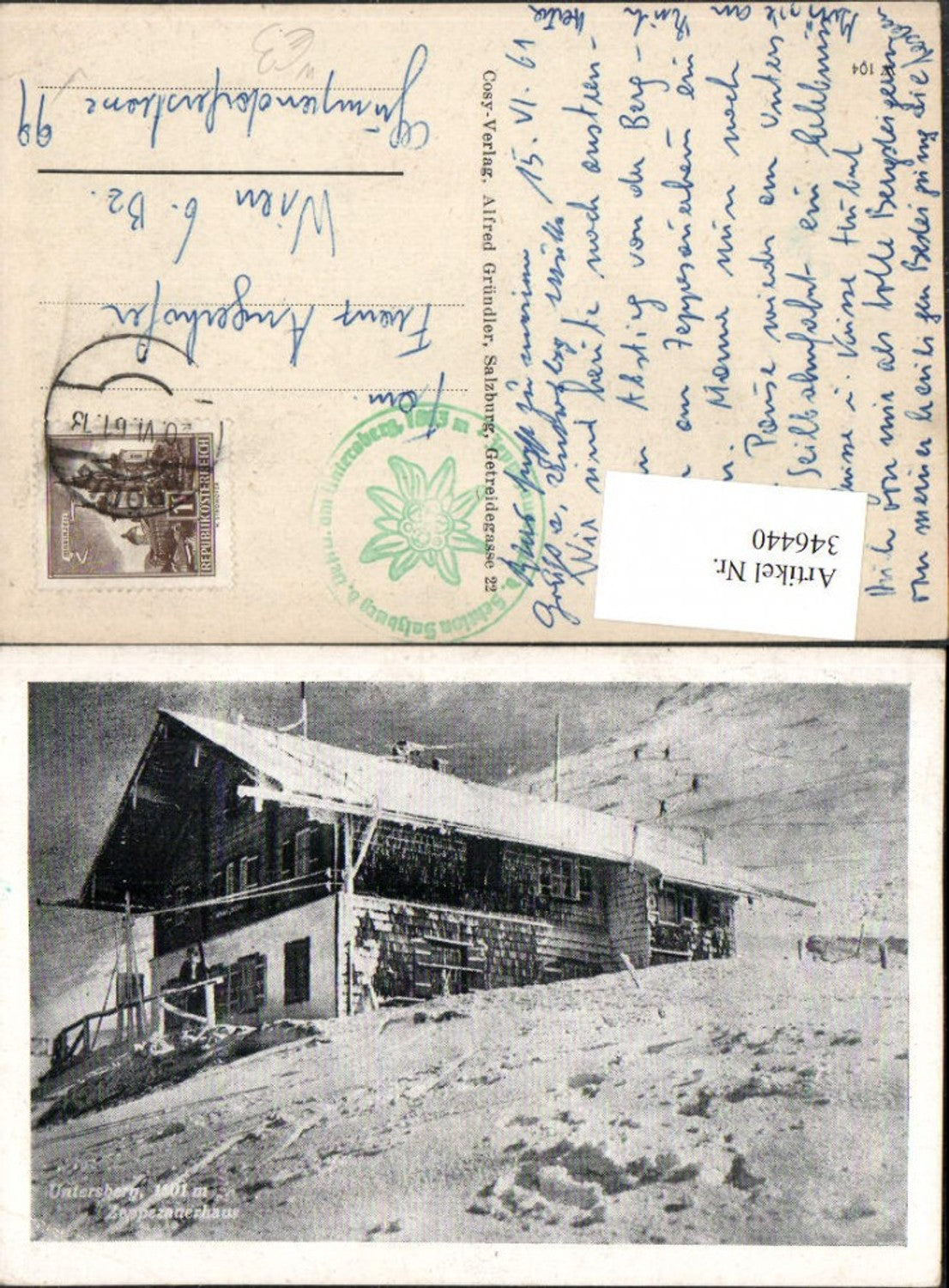 346440,Untersberg Zeppezauerhaus Berghütte b. Grödig Winterbild