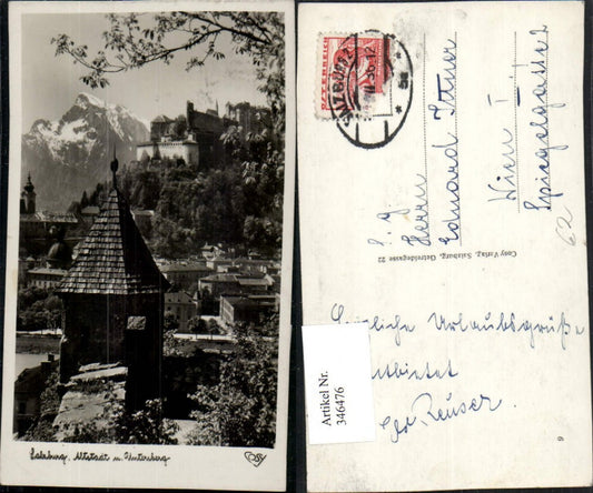 346476,Salzburg Altstadt Teilansicht m. Festung geg. Untersberg pub Cosy