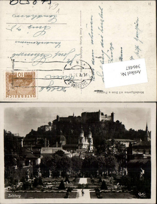 346487,Salzburg Mirabellgarten m. Dom u. Festung pub Cosy