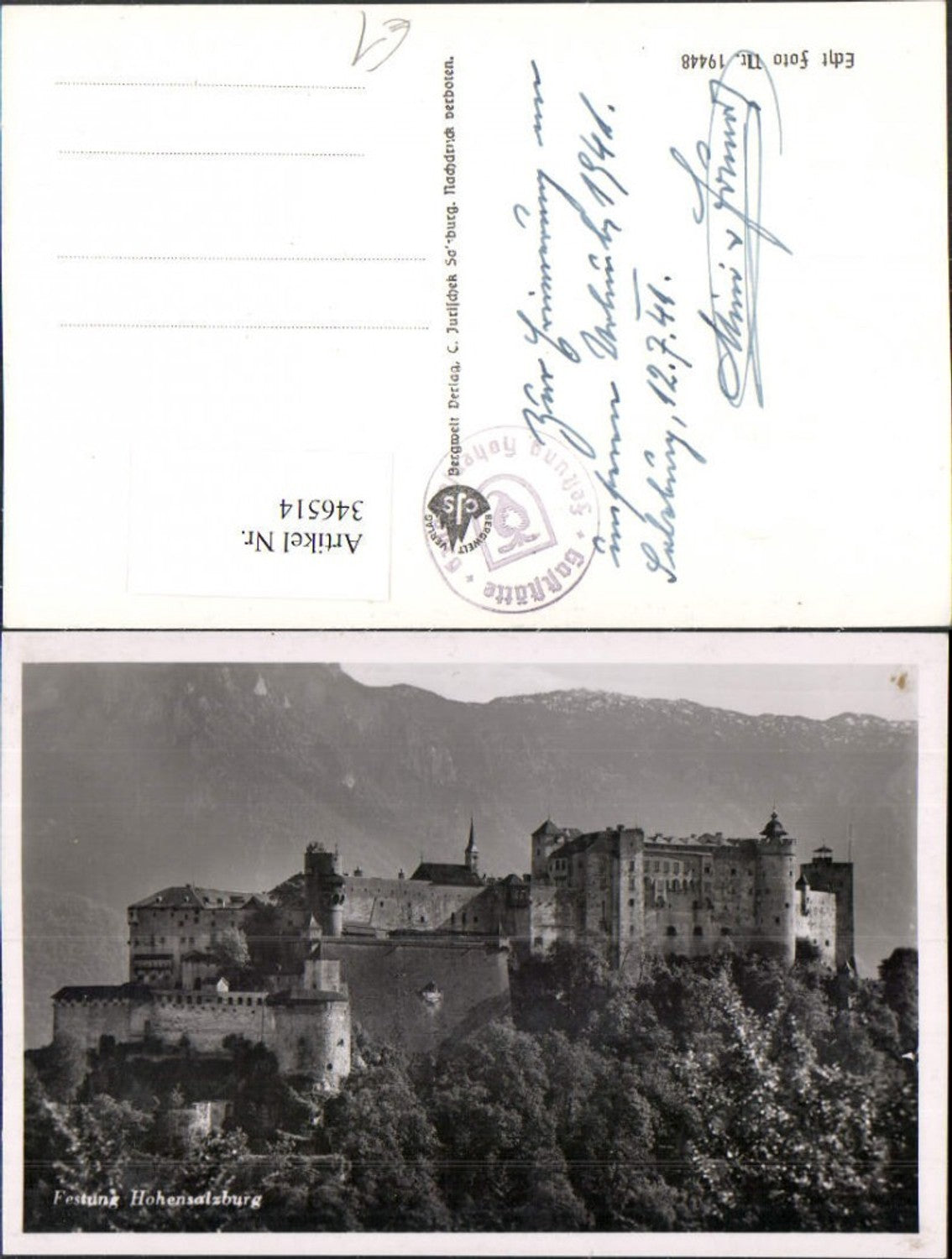 346514,Salzburg Festung Hohensalzburg Bergkulisse
