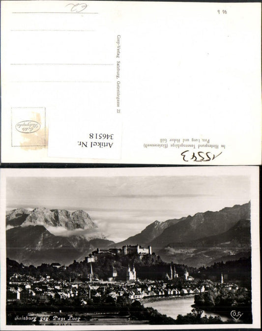 346518,Salzburg Totale geg. Pass Lueg Bergkulisse pub Cosy