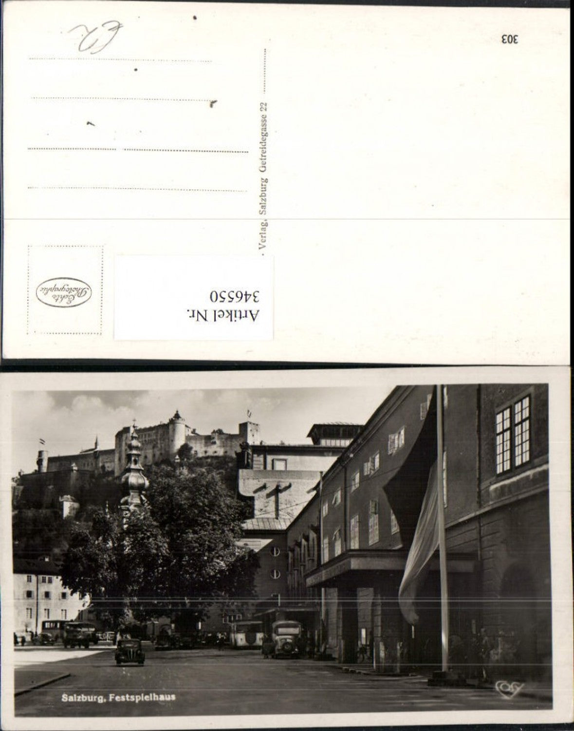 346550,Salzburg Festspielhaus Straßenansicht m. Festung pub Cosy
