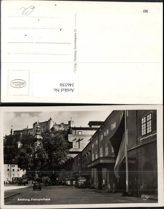 346550,Salzburg Festspielhaus Straßenansicht m. Festung pub Cosy