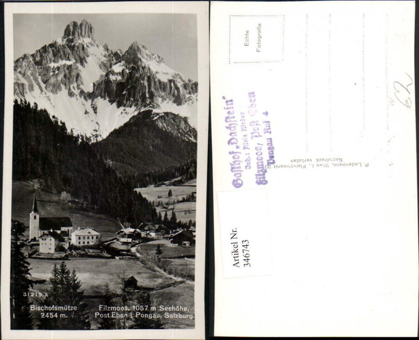Alte Ansichtskarte – Old Postcard