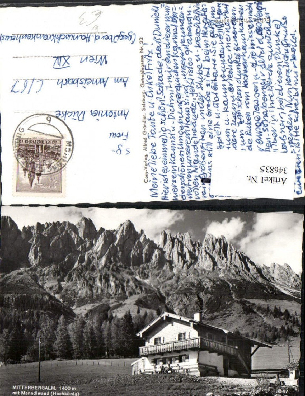 Alte Ansichtskarte – Old Postcard
