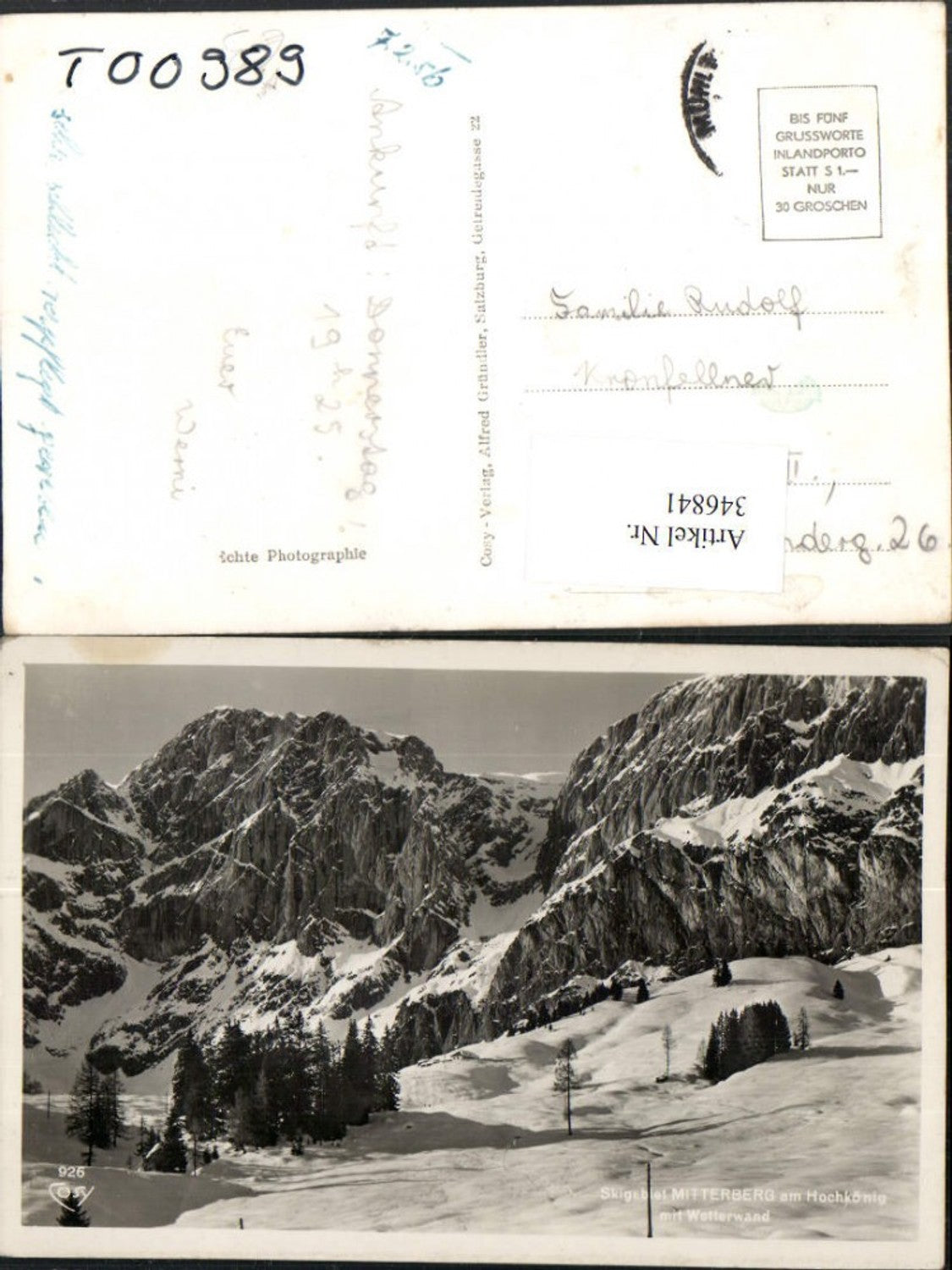 Alte Ansichtskarte – Old Postcard