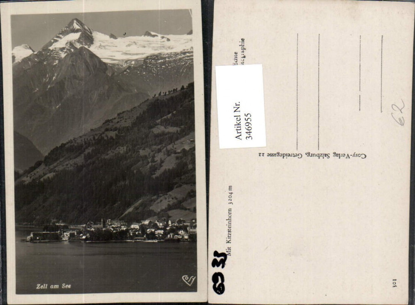 346955,Zell am See Totale m. Kitzsteinhorn Bergkulisse pub Cosy