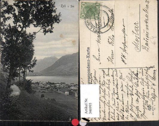 346993,Zell am See Teilansicht Bergkulisse