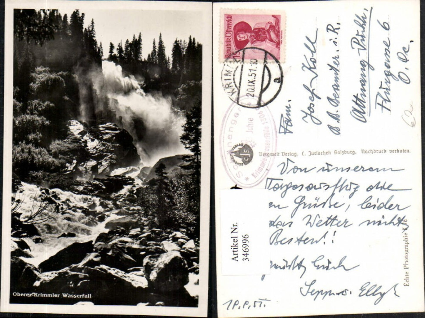 346996,Oberer Krimmler Wasserfall b. Krimml