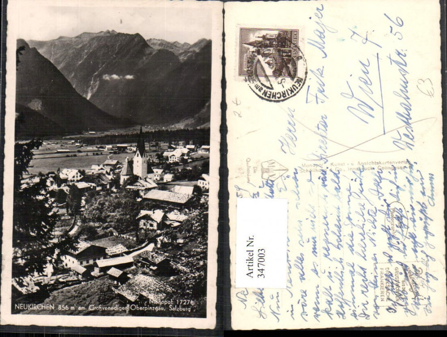 347003,Neukirchen am Großvenediger Totale Bergkulisse