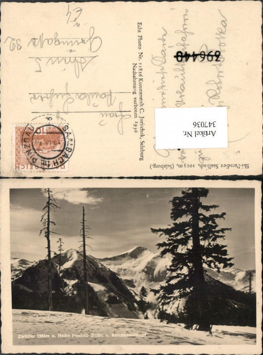 347036,Saalbach Zwölfer Hohe Penhab vom Reichkendlkopf Bergkulisse