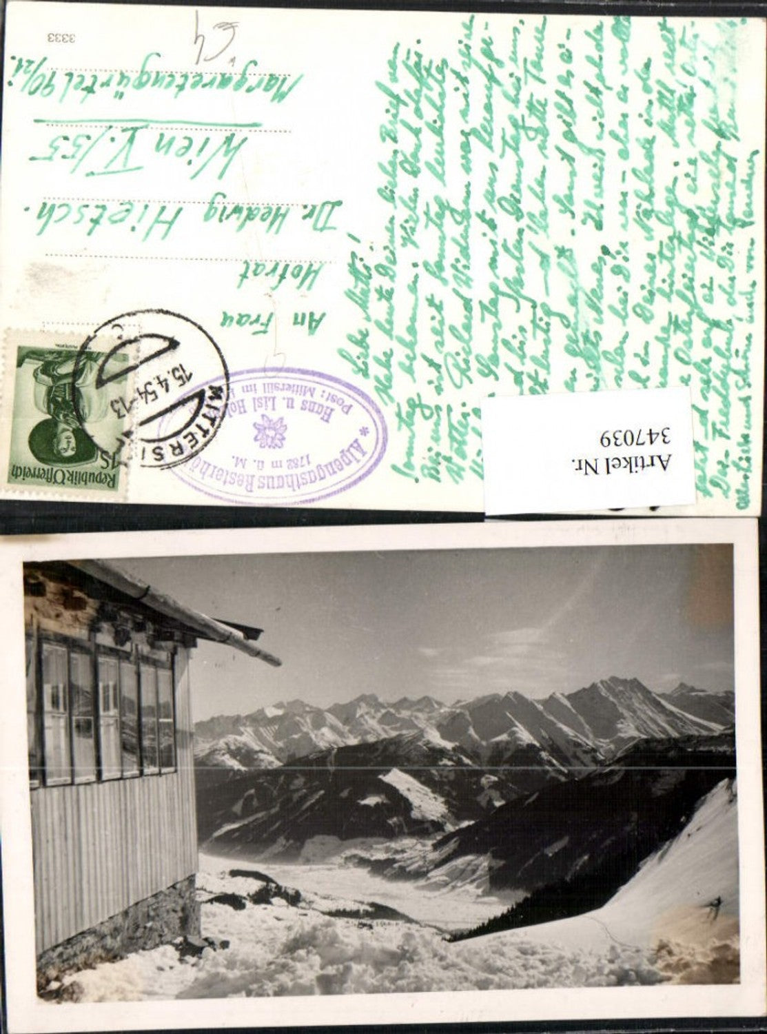 347039,Alpengasthaus Resterhöhe b. Mittersill Bergkulisse