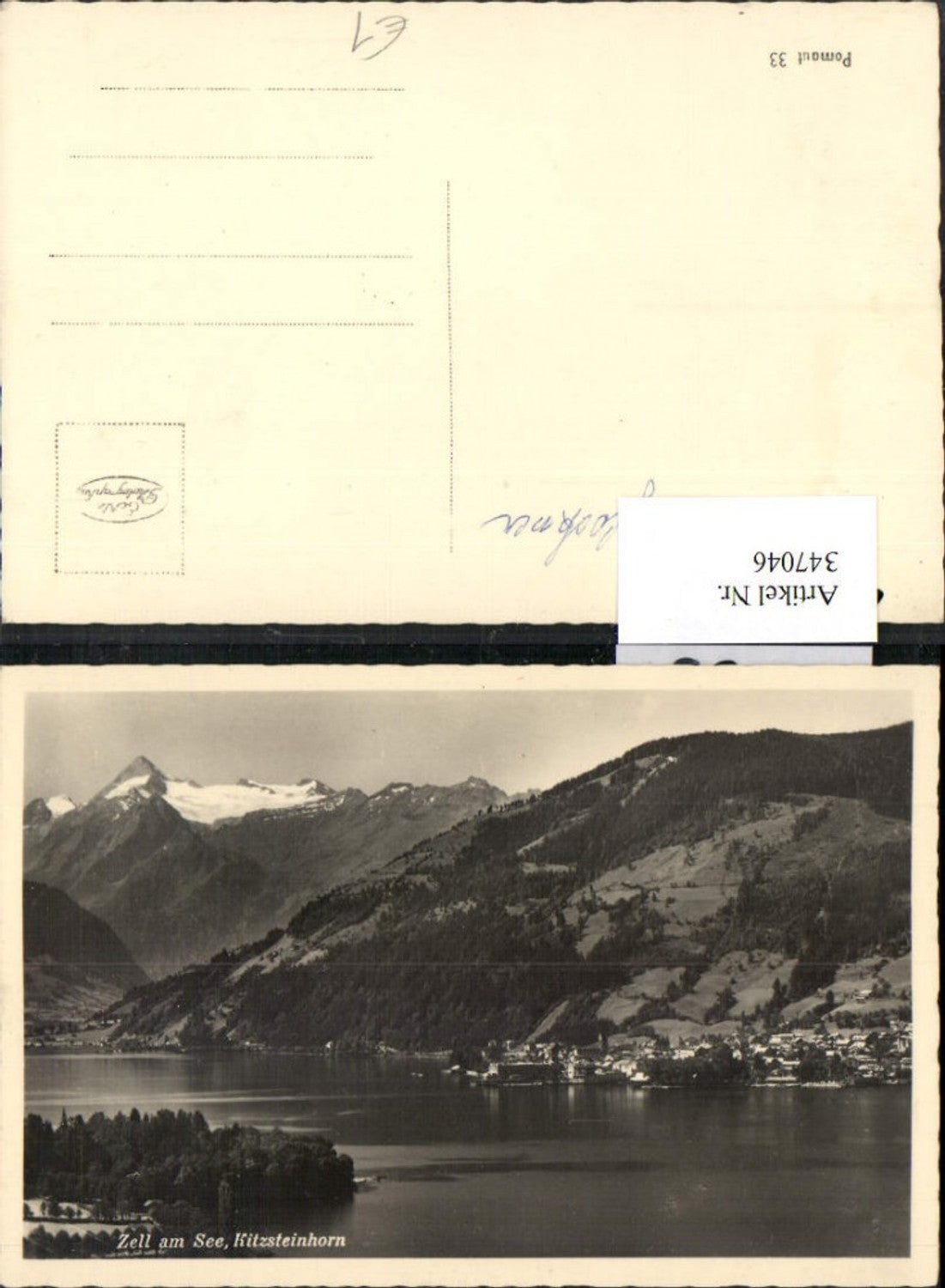 347046,Zell am See Totale geg. Kitzsteinhorn Bergkulisse