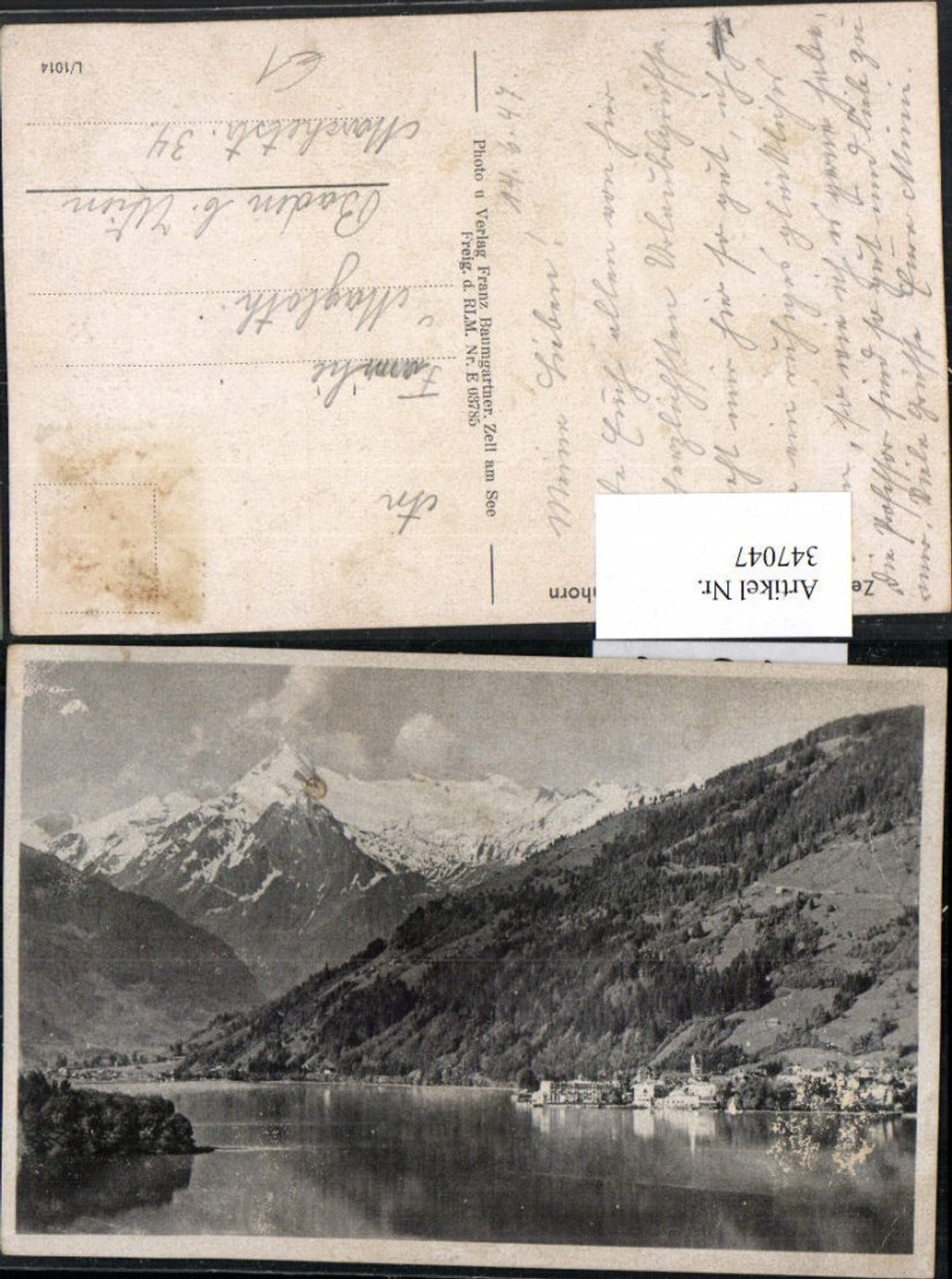 347047,Zell am See Teilansicht geg. Kitzsteinhorn Bergkulisse