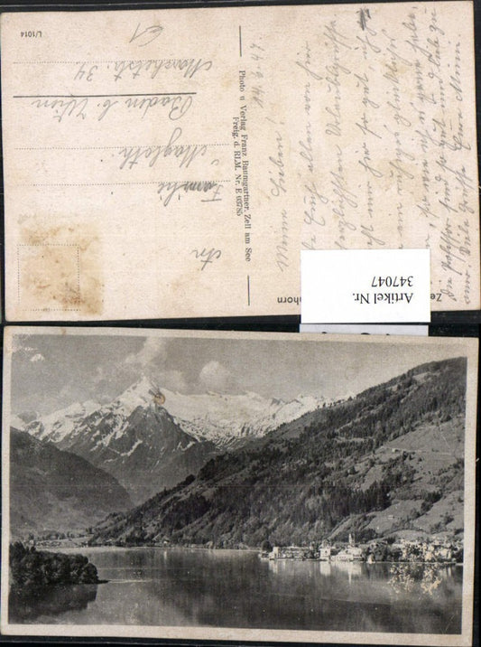347047,Zell am See Teilansicht geg. Kitzsteinhorn Bergkulisse