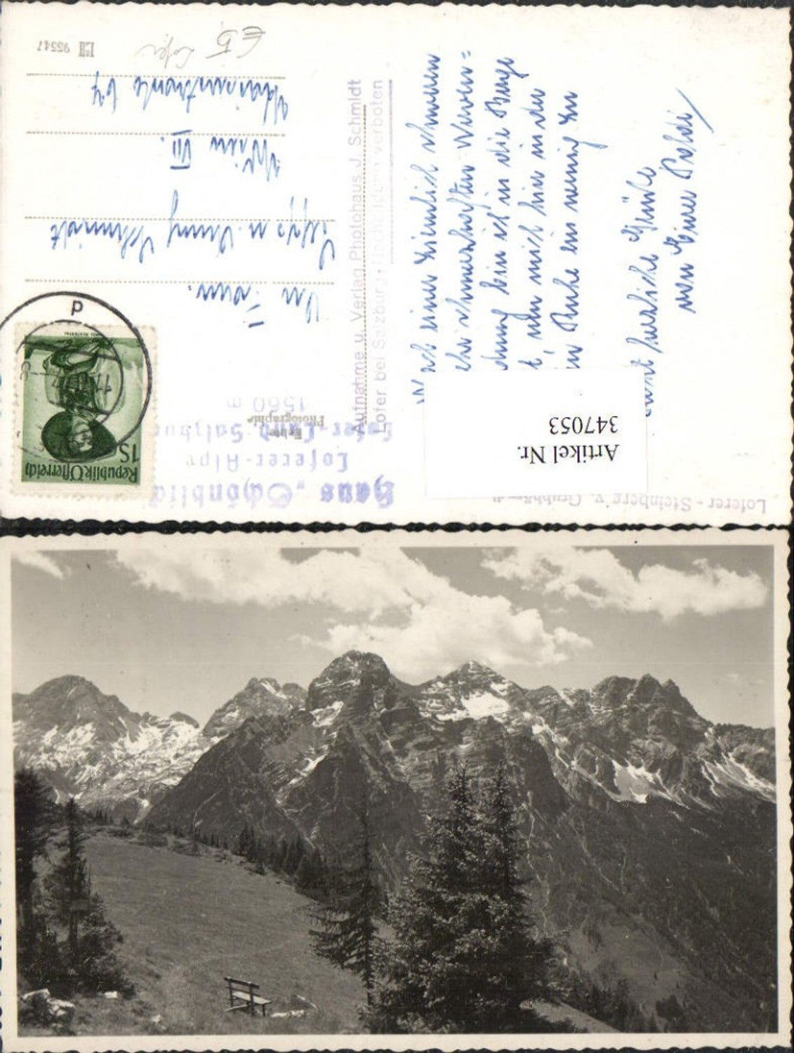 347053,Loferer Steinberge b. Lofer geg. Grubhörndl Bergkulisse