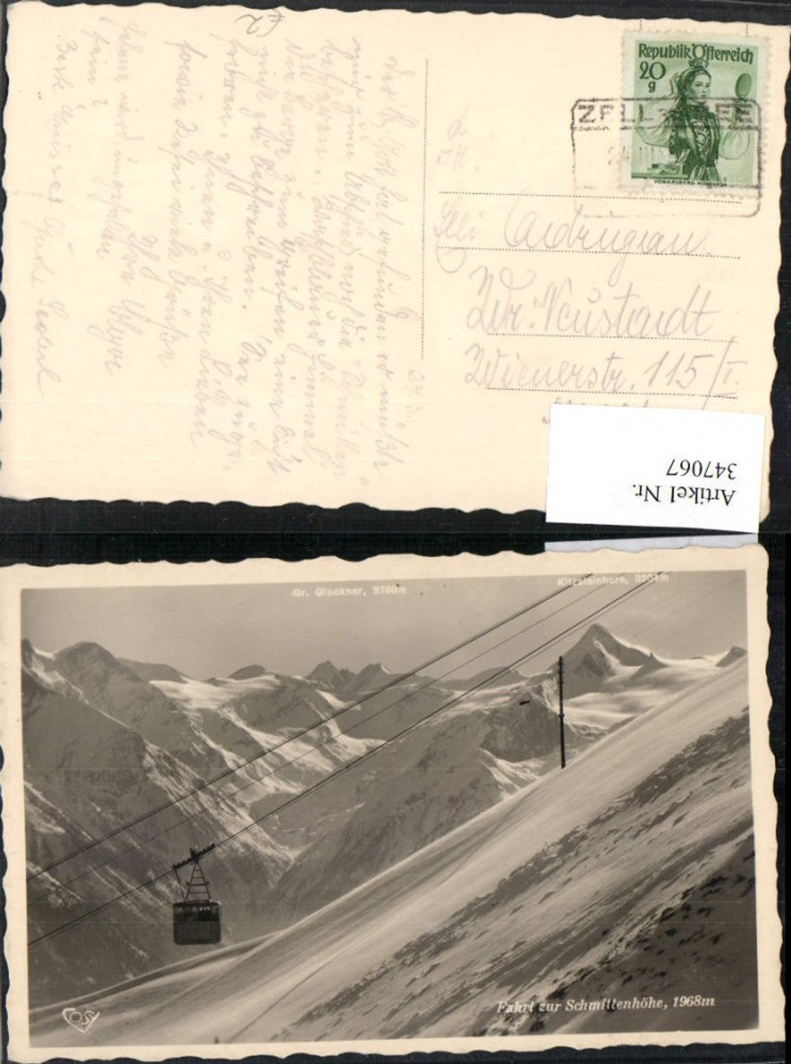 347067,Fahrt zur Schmittenhöhe b. Zell am See Seilbahn Bergkulisse pub Cosy