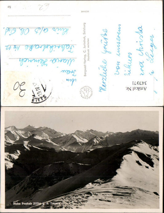 347071,Hohe Penhab geg. Tauern b. Saalbach Bergkulisse