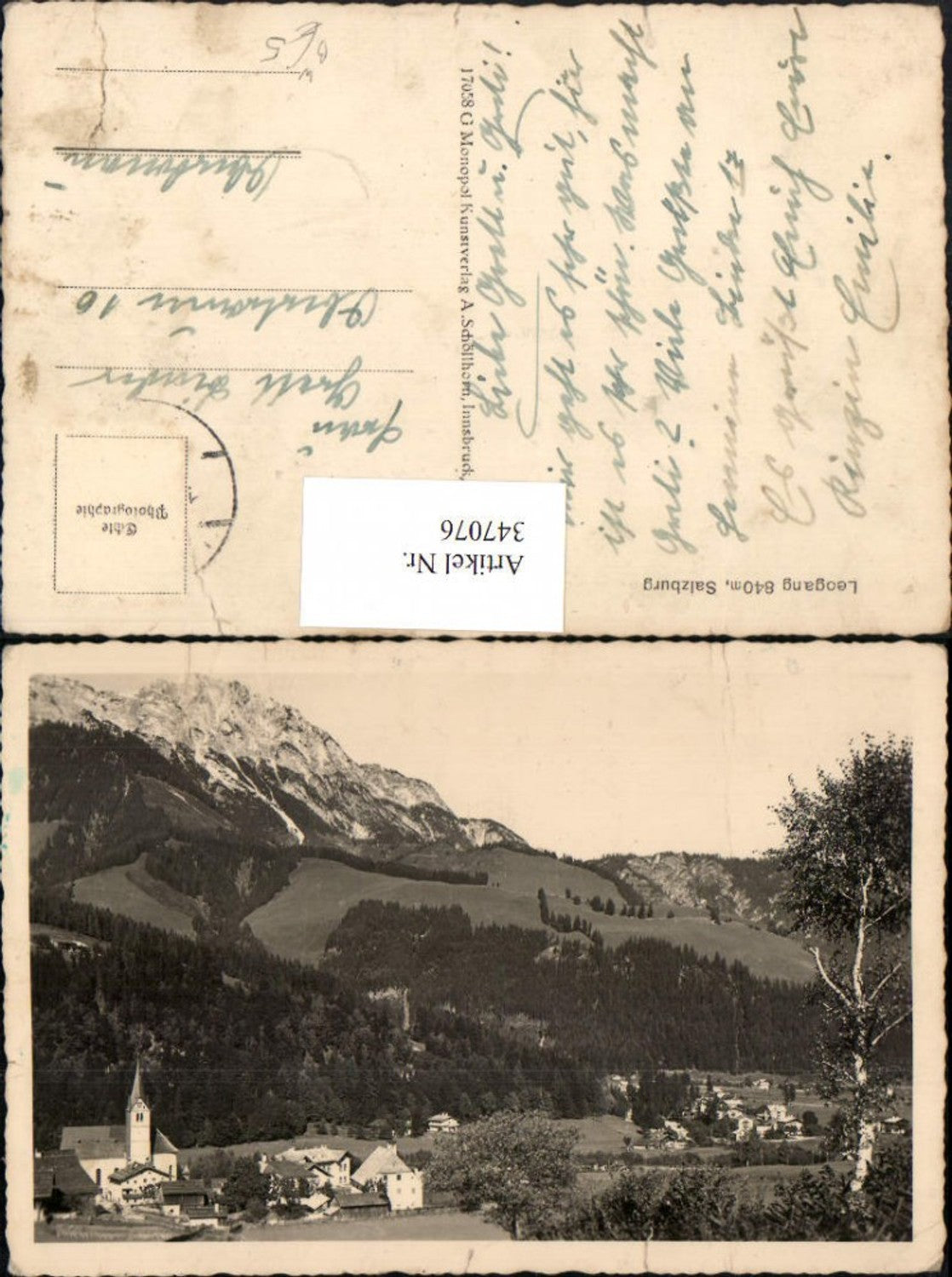 347076,Leogang Totale Bergkulisse