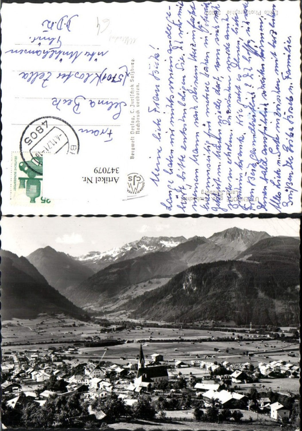 347079,Uttendorf Totale geg. Stubachtal Bergkulisse