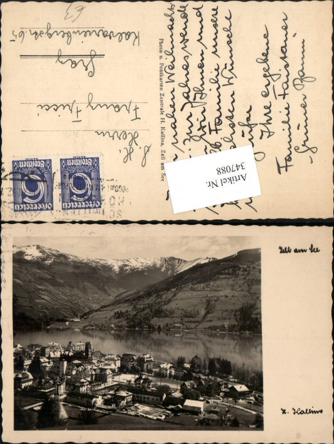 347088,Zell am See Teilansicht Bergkulisse