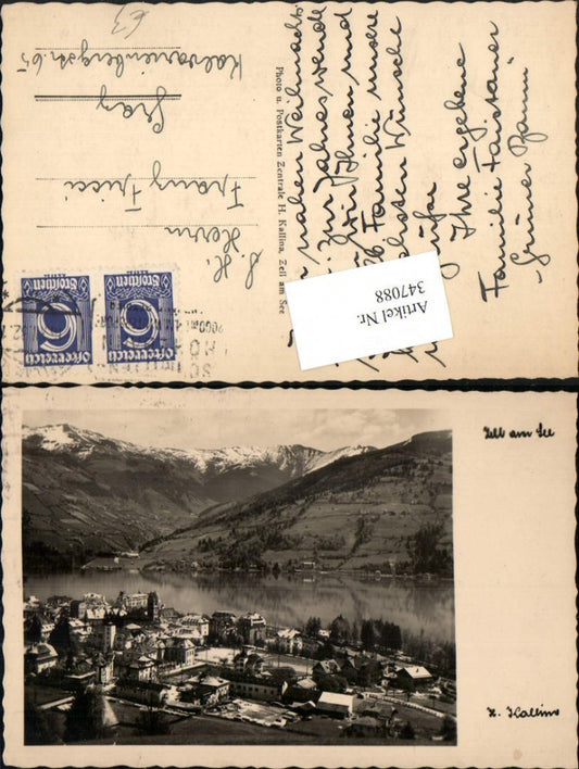 347088,Zell am See Teilansicht Bergkulisse