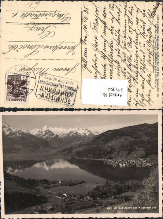 347094,Zell am See Totale geg. Kitzsteinhorn Bergkulisse