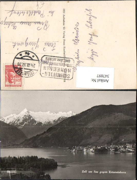 347097,Zell am See Totale geg. Kitzsteinhorn Bergkulisse