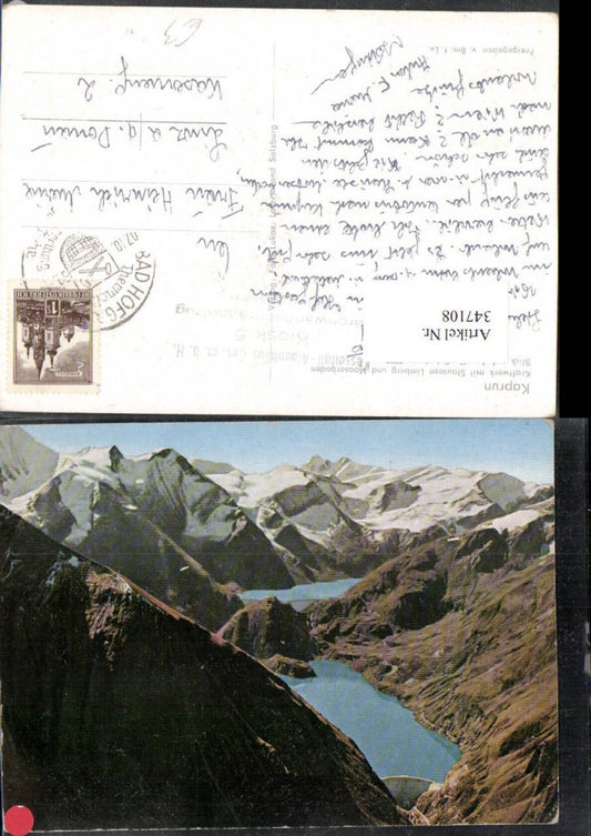 347108,Kaprun Kraftwerk m. Stauseen Limberg u. Mooserboden Bergkulisse