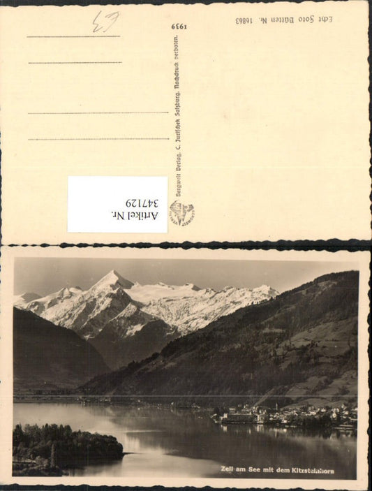347129,Zell am See Totale m. Kitzsteinhorn Bergkulisse